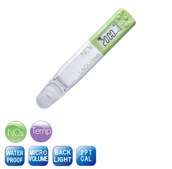 Compact nitrate tester for environmental and agricultural use