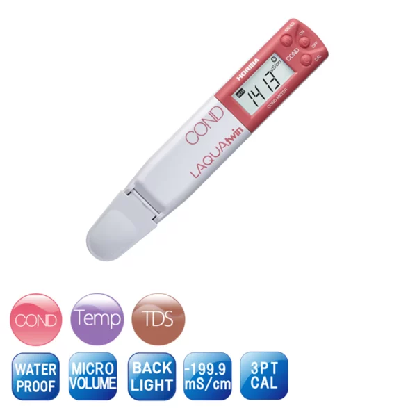 Pocket-sized EC meter for quick and accurate water conductivity