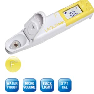 Handheld digital fluoride meter with LCD display for easy readings